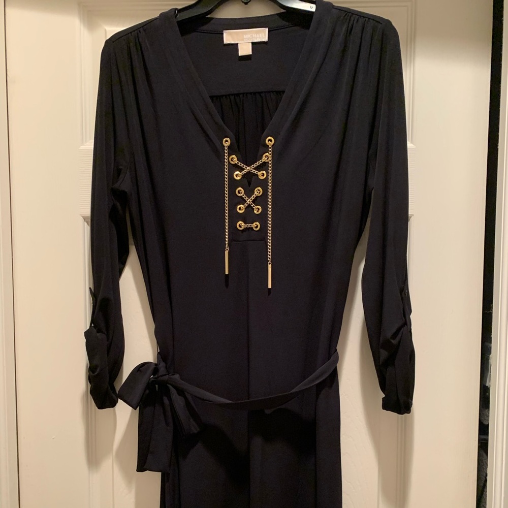 Michael Kors Black Knee-Length Dress